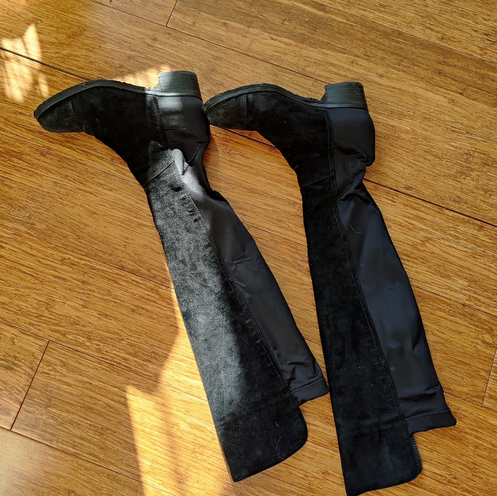 Suede Over-knee Boots